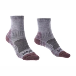 Sok Bridgedale Women Hike Lightweight Merino Endurance Ankle Heather Damson