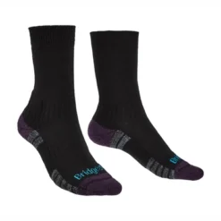 Sok Bridgedale Women Hike Lightweight Merino Endurance Black Purple