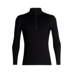 Ondershirt Icebreaker Mens 260 Tech LS Half Zip Black