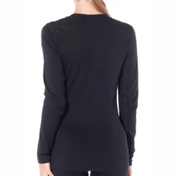 Ondershirt Icebreaker Womens 200 Oasis LS Crewe Black -Outdoor Supply-NL FW18 WOMEN 200 OASIS LS CREWE 104375001 3
