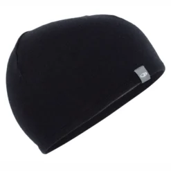 Muts Icebreaker Pocket Hat Black Gritstone Heather