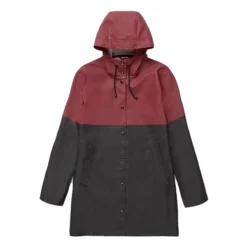 Regenjas Stutterheim Unisex Stockholm Blocked Bordeaux/Zwart