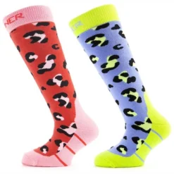 Skisok Sinner Kids Animal Double Pack Roze