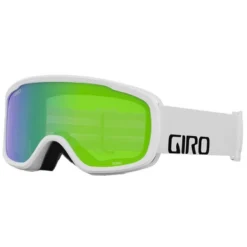 Skibril Giro Roam White Wordmark Loden Green