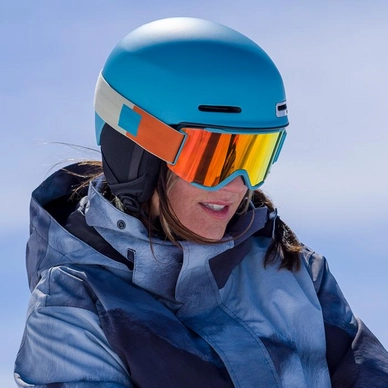 Skibril Smith Unisex Squad Chromapop Sun Platinum Mirror White Vapor 2 Skibril Smith Unisex Squad Chromapop Sun Platinum Mirror White Vapor - Afbeelding 2