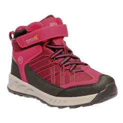 Wandelschoen Kids Regatta Samaris V Mid Dark Ceris Neon Pink