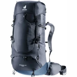 Backpack Deuter Unisex Aircontact Lite 50+10 Black Marine