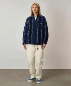 Jacket Gramicci Unisex Ripple Sherpa Navy Ripple -Outdoor Supply-NL jacket gramicci unisex ripple sherpa navy ripple 1