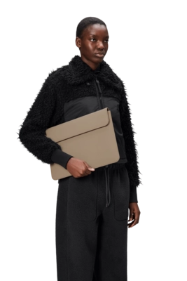 Laptophoes RAINS Laptop Portfolio 13/14 Inch Beige 2 Laptophoes RAINS Laptop Portfolio 13/14 Inch Beige - Afbeelding 2