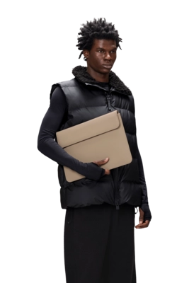 Laptophoes RAINS Laptop Portfolio 13/14 Inch Beige 3 Laptophoes RAINS Laptop Portfolio 13/14 Inch Beige - Afbeelding 3