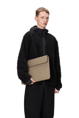 Laptophoes RAINS Laptop Portfolio 15/16 Inch Beige 3 Laptophoes RAINS Laptop Portfolio 15/16 Inch Beige - Afbeelding 3