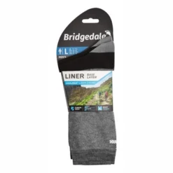Sok Bridgedale Unisex Liner Base Layer Coolmax Liner Grey (2 Paar) 7 Sok Bridgedale Unisex Liner Base Layer Coolmax Liner Grey (2 Paar) -Outdoor Supply-NL mens liner baselayer coolmax boot 806 grey 710 539 3