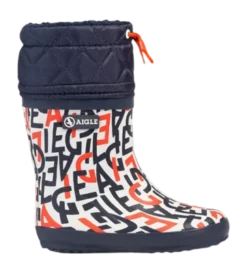 Regenlaars Aigle Kids Giboulee Print Monogramme