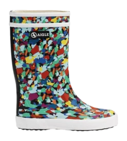 Regenlaars Aigle Kids Lolly Pop Theme Terrazzo