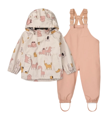 Regenpak Liewood Kids Manu Rainwear Set Cats And Dogs / Sandy 1 Regenpak Liewood Kids Manu Rainwear Set Cats And Dogs / Sandy