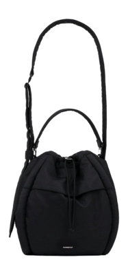Schoudertas Sandqvist Curve Bucket Bag Black