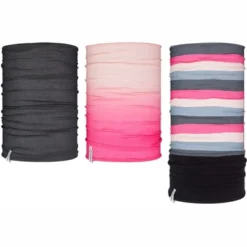 Sjaal Avento Kids Colsjaal Set Junior 3 St Active Roze/Antraciet