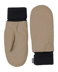Want RAINS Unisex Alta Puffer Mittens Beige